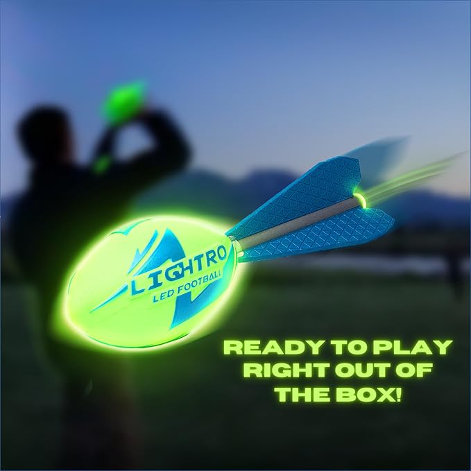 LIGHTRO - Foam Glow in The Dark Football 8 9 9 10 10 11 11 12 12 -