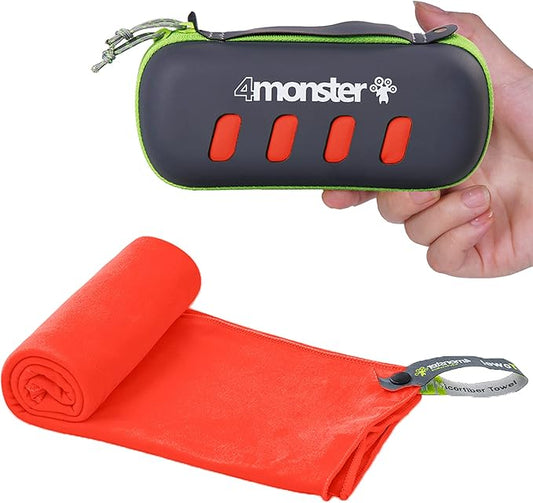 4Monster Camping Towel Super Absorbent-Quick Dry Microfiber Towel