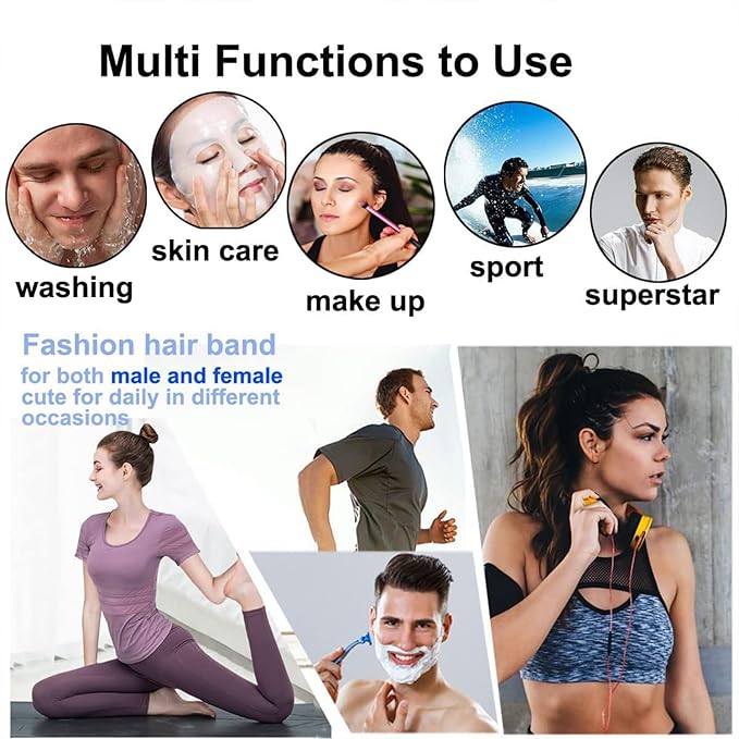 Metal Hair Band, Metal Fashion Hair Bands, Unisex Black Headbands, Wavy Headband Perfect for Outdoor Sports and Daily Use (10pcs)