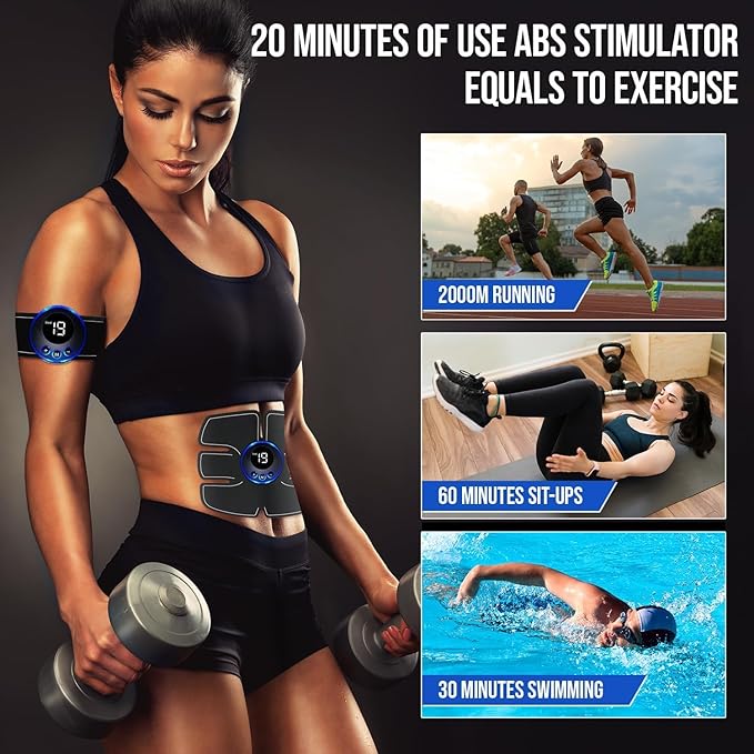 Abs Muscle -Portable Toner - Trainer Workout Equipment 10pcs Free