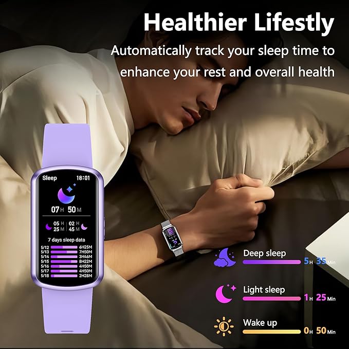 Health Fitness Tracker, Smart Watch with 24/7 Heart Rate and Blood Pressure Monitor, Activity Tracker with Blood Oxygen, 120 Sport Mode Waterproof Sleep Tracker for Women Men