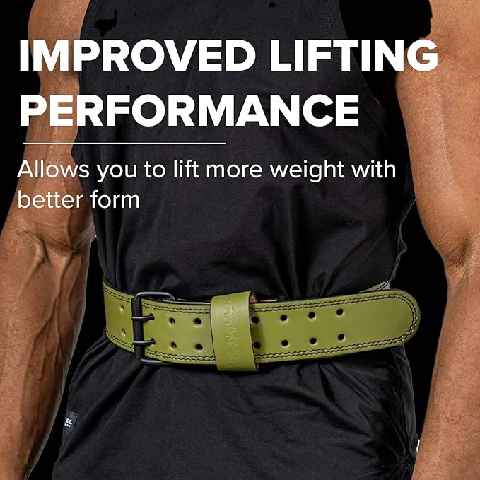 7mm Leather Weight Lifting Belt (IPF 4" to 2â€ Tapered