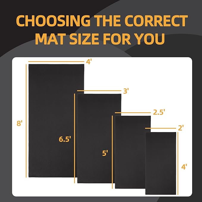 High Density Home Gym Treadmill Exercise Bike Equipment Mat 1/4" Thick,