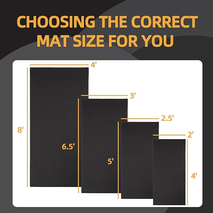 High Density Home Gym Treadmill Exercise Bike Equipment Mat 1/4" Thick,