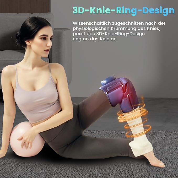 3 in 1 Knee Massager with Heat, Massager, Vibratory, Heating Pad for Knee with 6 Heat Levels & 3 Vibration Modes & 3 Massage Modes, Heated Knee Brace for Pain Relief, Arthritis, Meniscus Tear
