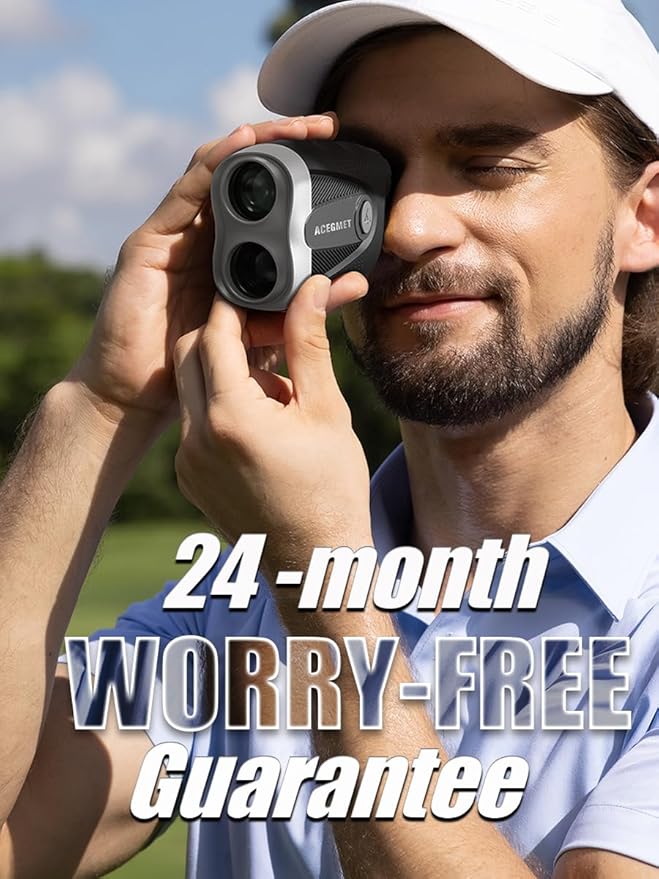 ACEGMET Golf Rangefinder with Slope Measurement - 870 6X Magnification