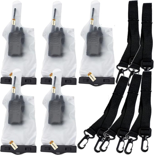 Lsgoodcare 5Pcs Portable Two Way Radio Waterproof Rainproof UV-3R UV-5R UV-5R PX-888 PX-888 Walkie Radio,5 Inch 13.8 Inch,