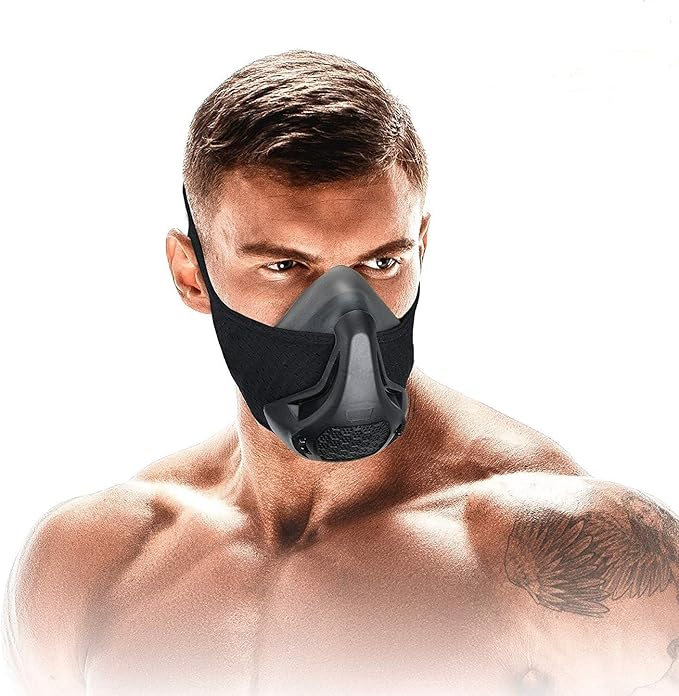 High Altitude Mask, Training Workout Mask Men to Improve Lung Capacity, 24 Level Breathing Resistance Fitness Mask to Upgrade Endurance, for All Sport: Running, Cardio, Cycling, Gym