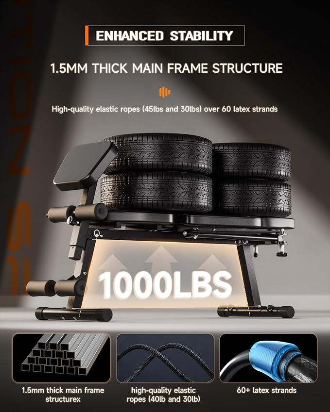 Adjustable Weight Bench Press Set for Full-Body Workout 1000 lbs