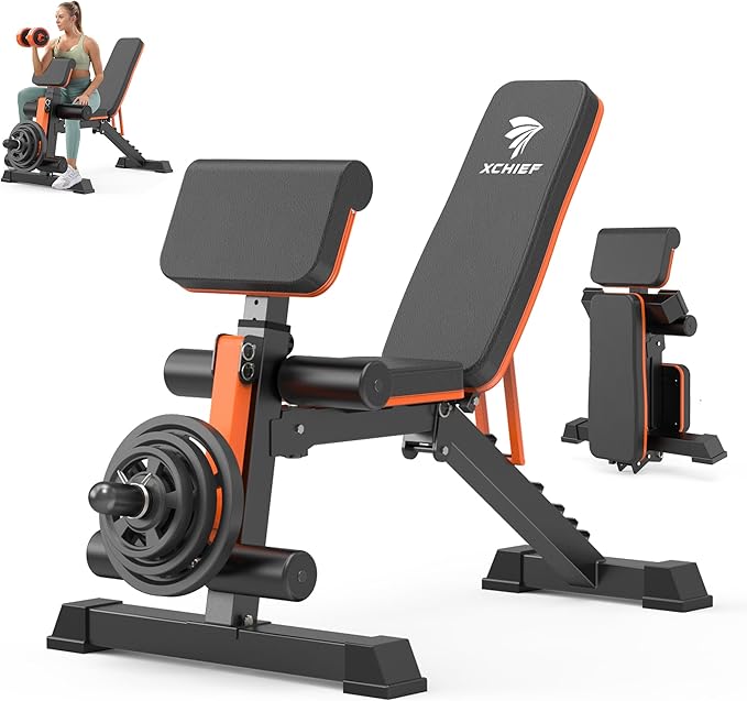 Adjustable Weight Bench - 1000 LBS Heavy Duty