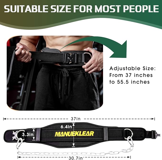 MANUEKLEAR All-Round Weighted Belt For Pullups