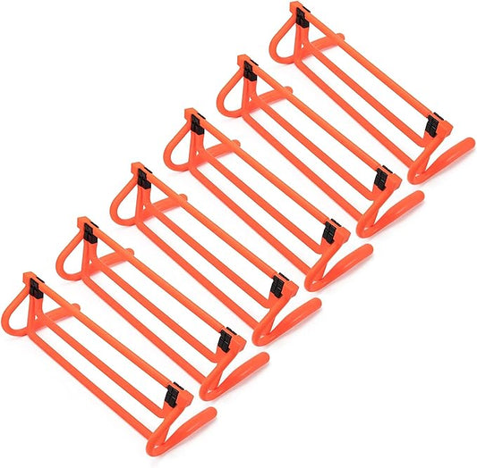6-Pack of Agility Hurdles with Adjustable Height Extenders