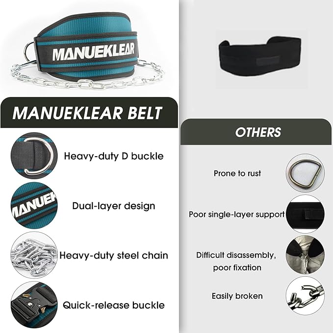 MANUEKLEAR All-Round Weighted Belt For Pullups