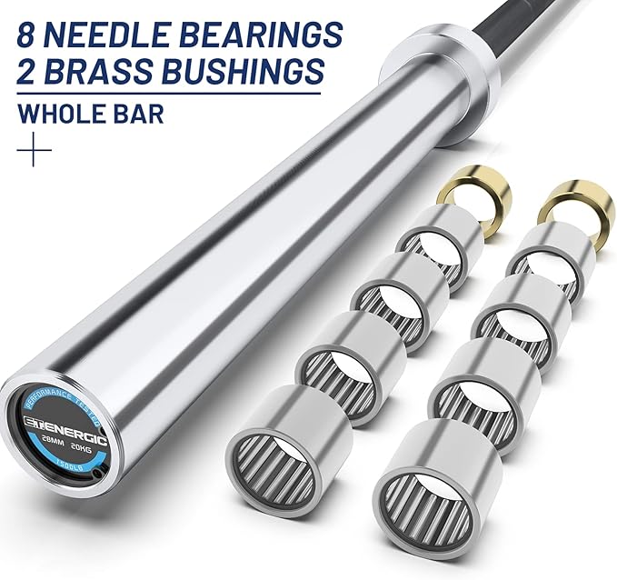 7ft Olympic Barbell Bar 45LB Load 1500-lbs Capacity Available 2" Olympic