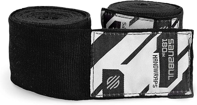 Sanabul Elastic 180 inch Boxing Hand Wraps for Boxing Gloves Muay Thai Kickboxing MMA Wraps for Men & Women