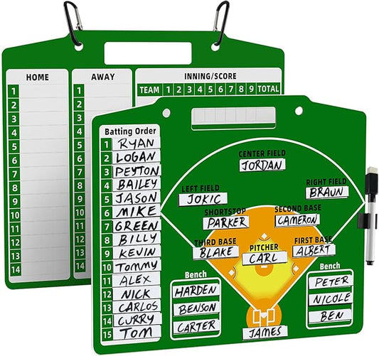 Magnetic Baseball Lineup Board for Coach