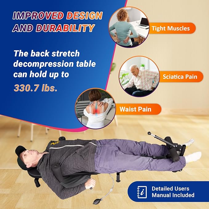 Lumbar Decompression Table By Lumbar Bench - Horizontal 300/330 lbs.