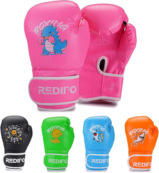 Kids Boxing Gloves, Youth Boxing Training Gloves for Kids 3-9 Year Boys and Girls, 4&6OZ Fighting Gloves, Punching Bag Kickboxing Thai Mitts MMA Training Sparring Gloves