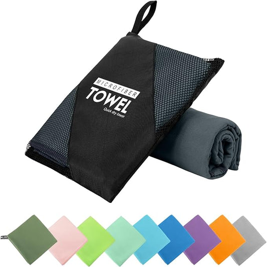 Microfiber Travel Towel (XXL:40"×72" -Dark