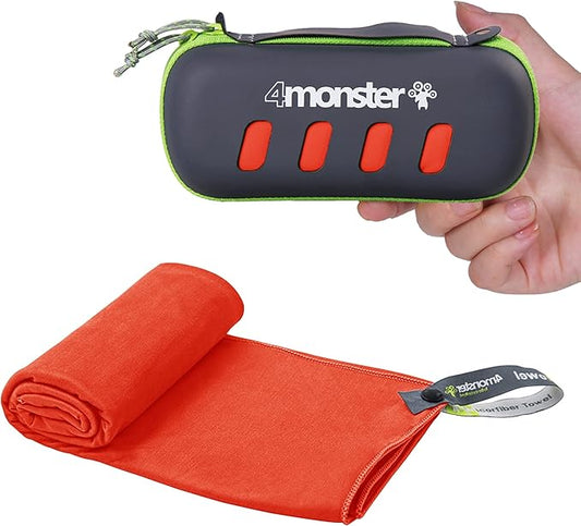 4Monster Camping Towel Super Absorbent-Quick Dry Microfiber Towel