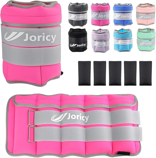 Adjustable Ankle Weights for Women Men Kids 1/2/3/4/5/6/8/10/12/20 1 Pair