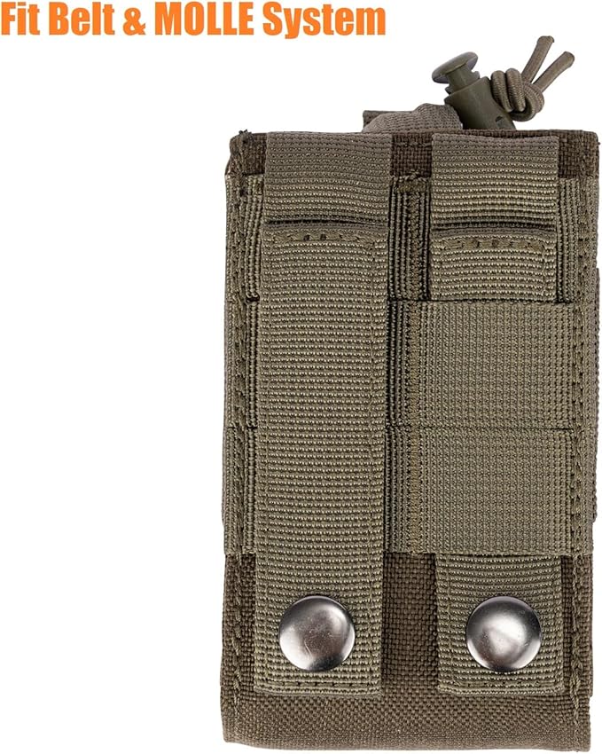 Adjustable Radio Pouch MOLLE Radio Holder for Tactical 5.56mm 7.62mm 7.62mm Magazine