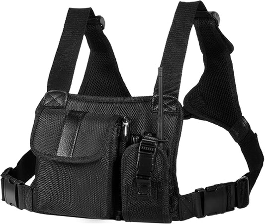 abcGoodefg Radio Chest Harness Chest Front Pack Pouch