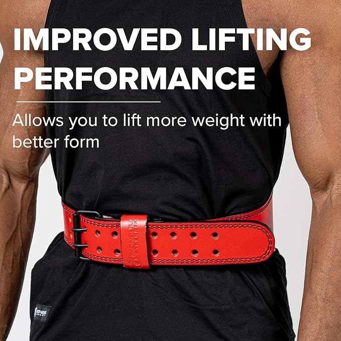 7mm Leather Weight Lifting Belt (IPF 4" to 2â€ Tapered