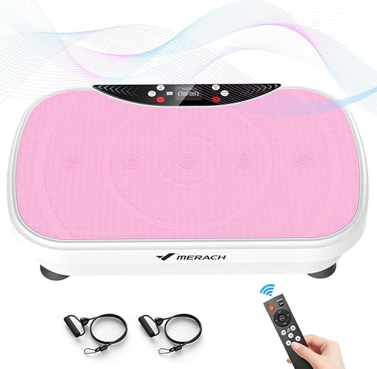 MERACH Vibration Plate Exercise Machine, Vibration Plate with Bluetooth and LED Display, Vibrating Plate Exercise Machine for Women Men, Workout Equipment for Home