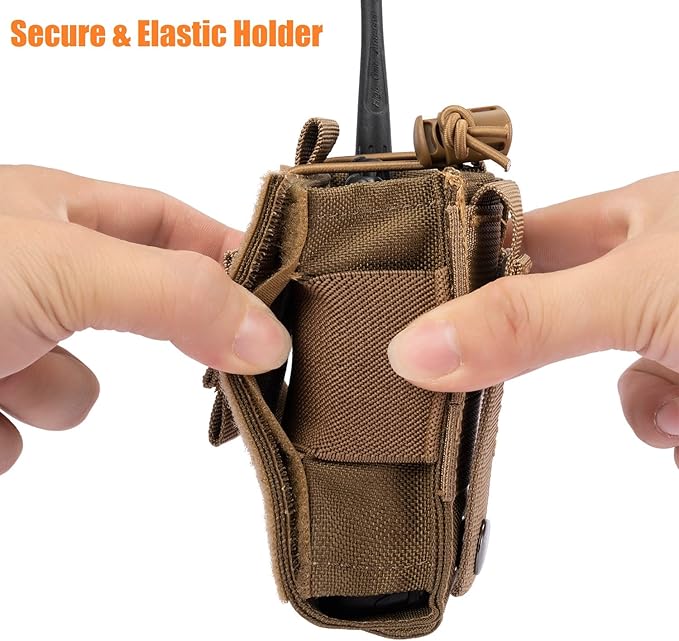 Adjustable Radio Pouch MOLLE Radio Holder for Tactical 5.56mm 7.62mm 7.62mm Magazine