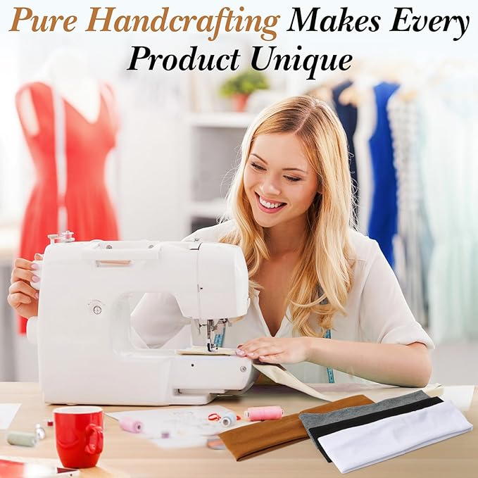 Headbands for Women Non Slip, Stretchy Sweat Headband for Workout Yoga Running, Head Bands for Women's Hair - 8 Pack