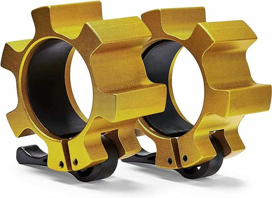 Metal Olympic Barbell Clamps 2inch Heavy Duty Exercise Collars 2" Barbell,Quick 1 Pair