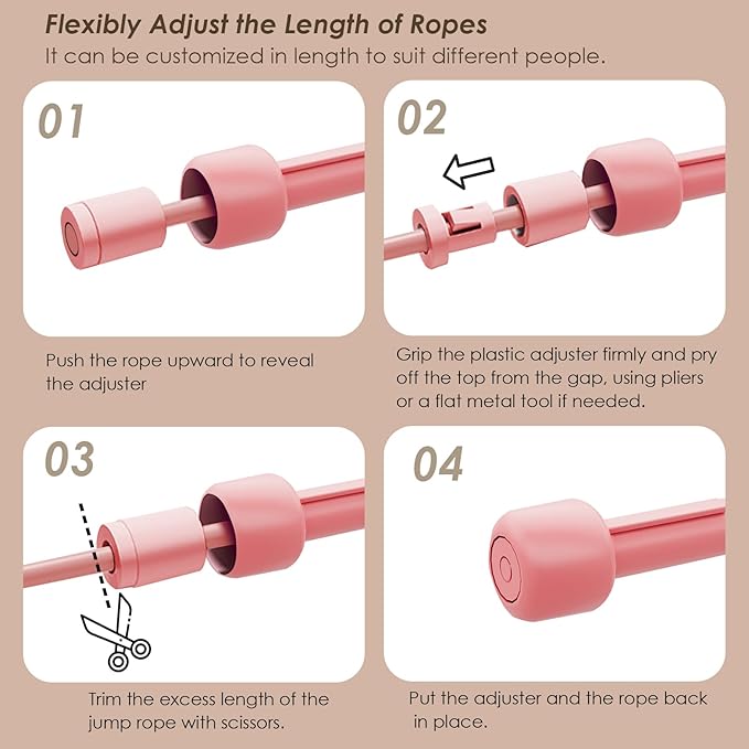 2 Pack Jump Rope for Fitness, Speed Rope Skipping Rope for Men, Kids and Women, Jumping Rope for Workout, Tangle-Free PVC Long Jump Rope Set, Adjustable Exercise Jumping Rope Boxing for Adult