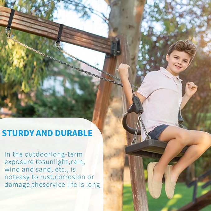 Heavy Duty Swing Hangers, Wooden 180° Swing Set Accessories Hammock Capacity Playground Hammock Chair Rope, Sandbag Porch, Hanging Heavy Punching Bags