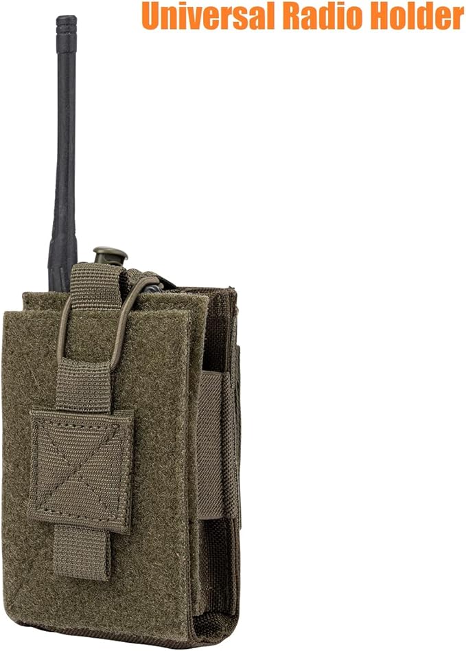 Adjustable Radio Pouch MOLLE Radio Holder for Tactical 5.56mm 7.62mm 7.62mm Magazine
