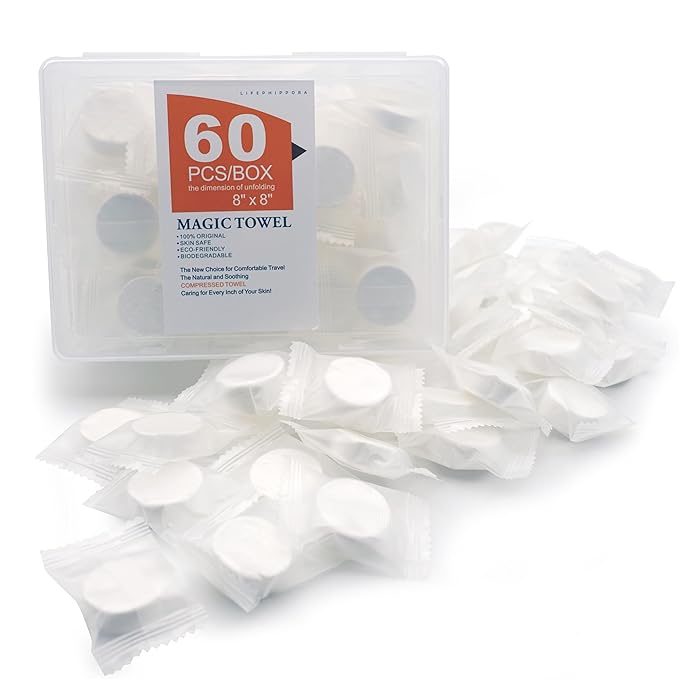 Mini Compressed Towels are Expandable Towels Reusable(60Pcs )