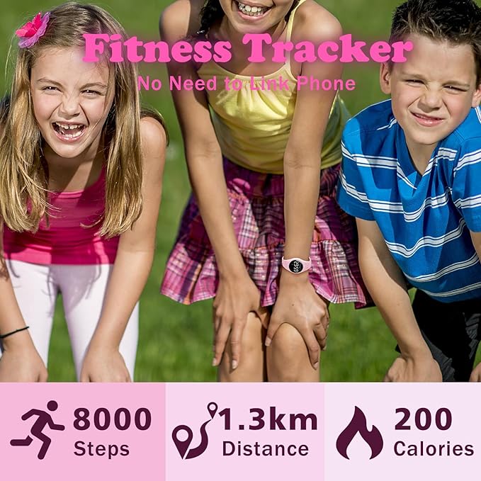 Kids Watches for Girls Boys Digital Sport Watch with Step Counter Pedometer Vibration Alarm Clock, No App Waterproof Fitness Tracker Kids Watch Boys Girls Teens Students Ages 5-16