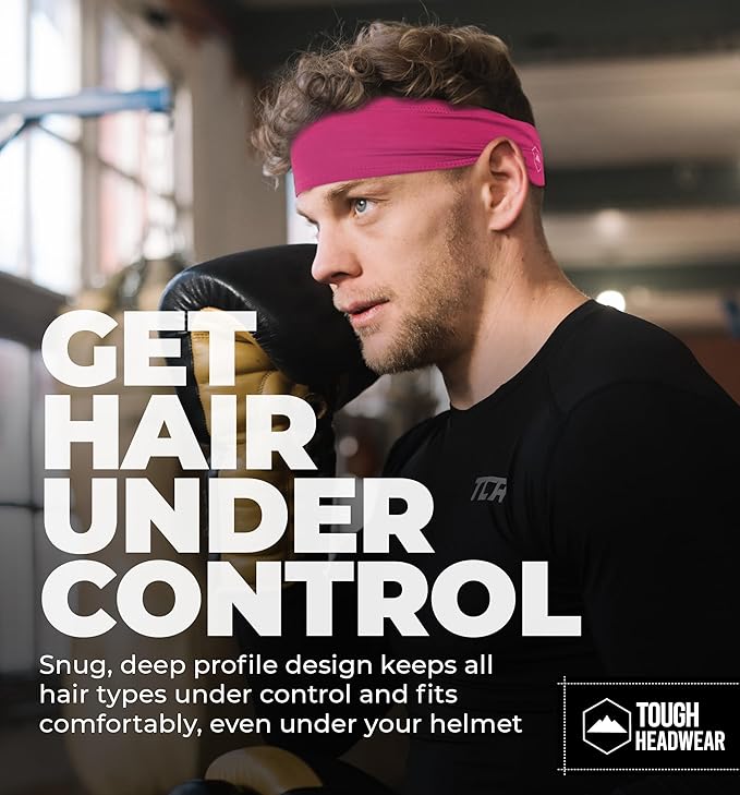 Mens Sweat Bands - Sport Headbands for Men - Workout Headbands for Women - Running Headband -Tennis Athletic Sweatband