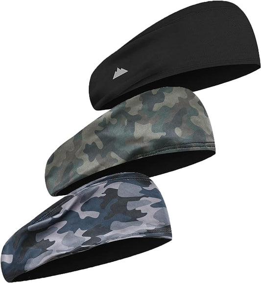 Mens Sweat Bands - Sport Headbands for Men - Workout Headbands for Women - Running Headband -Tennis Athletic Sweatband
