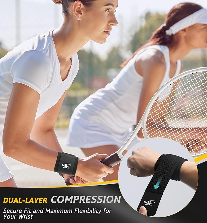 HiRui 2 PACK Wrist Compression Strap and Wrist