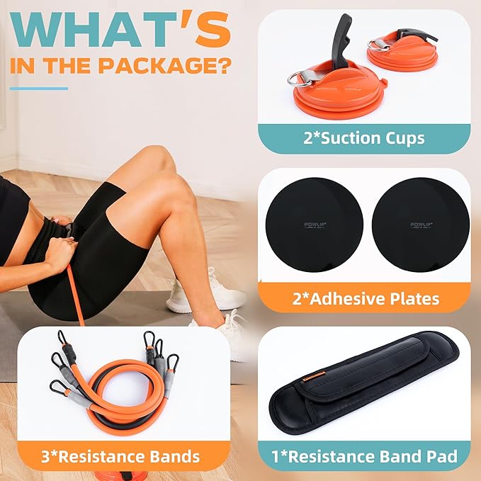 Hip Thrust Belt (30/40/50lbs), Portable 7 Weights 120lbs