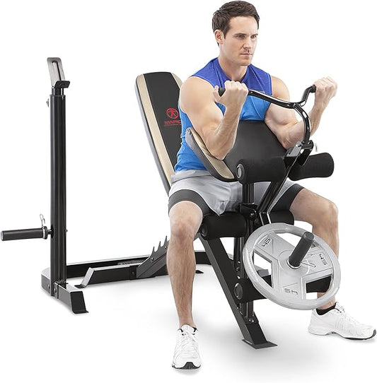 Marcy Olympic Weight Bench with Preacher Curl Pad