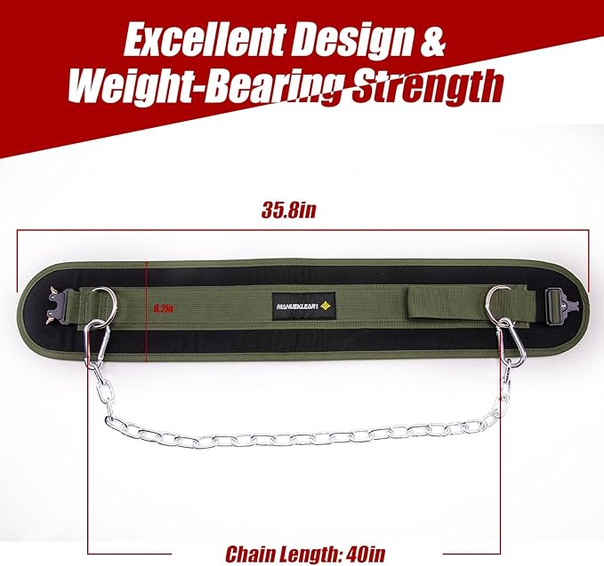 MANUEKLEAR Quick Locking Dip Belt 40 inchs