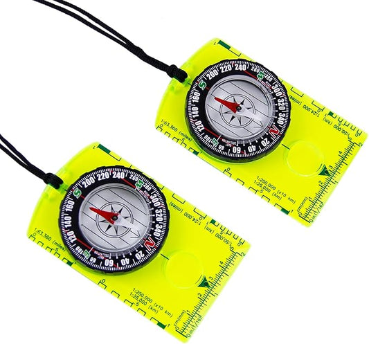 2 Pieces Orienteering Compass