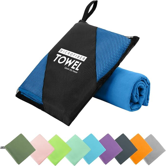 Microfiber Travel Towel (XS:12"×24" -Blue)