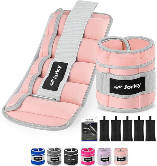 Adjustable Ankle Weights for Women Men 1 Pair 2 4 4 6 6 8 8 10 10 LBS 1-5 LB