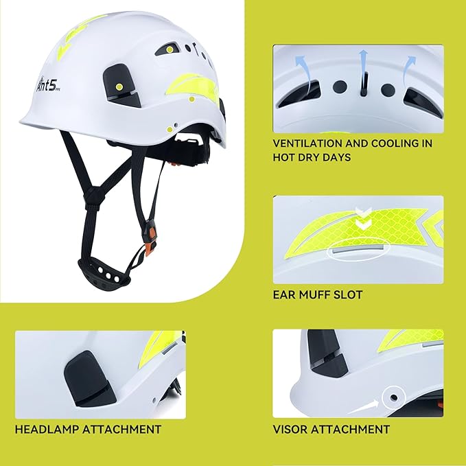 Hard Hat Safety Helmet Construction Industrial Head Protection ANSI Z89.1 CE EN397