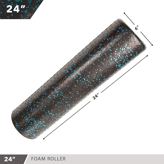 High-Density Round Foam Rollers - 4 Size and 8 Color