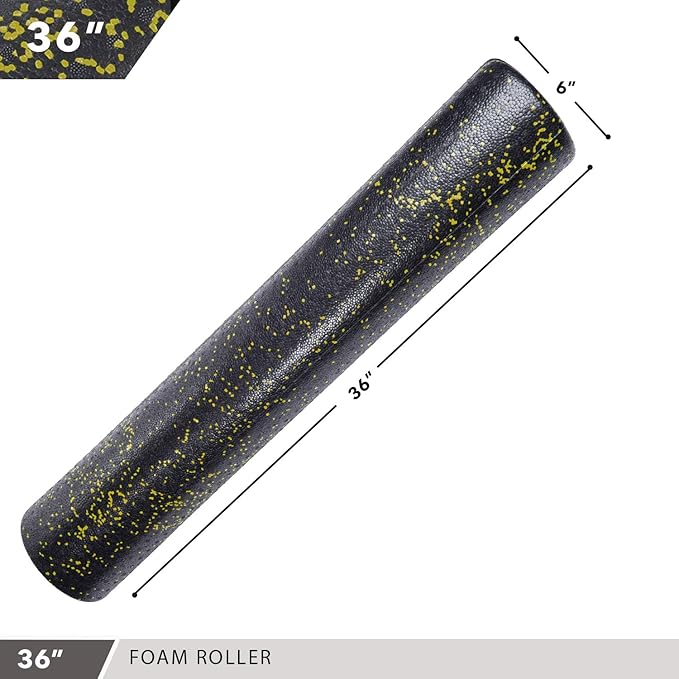 High-Density Round Foam Rollers - 4 Size and 8 Color