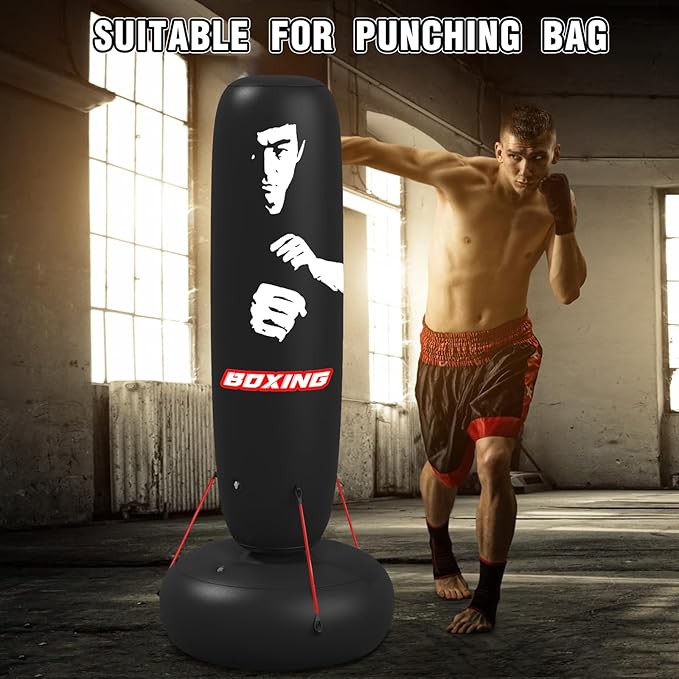 4 Pcs Punching Bag Elastic Cords, Boxing Bag Accessories for Strengthen The Rebound of The Punching Bag, Red, 12.6 inches, 50 Lbs